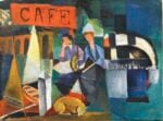 August Macke, Cafe am See, 1913, Dauerleihgabe aus Privatbesitz, Courtesy Thole Rotermund Kunsthandel, Hamburg, Foto Walter Bayer, München