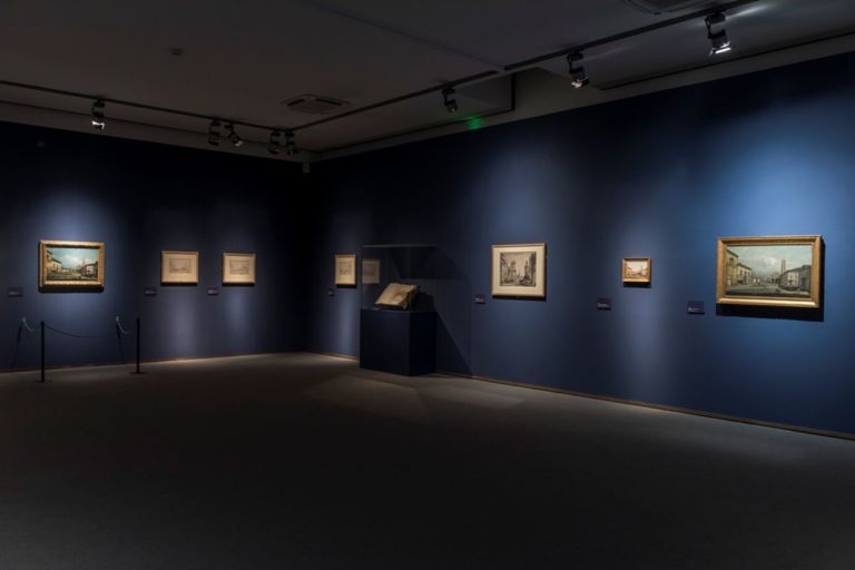 Bernardo Bellotto. 1740. Viaggio in Toscana. Installation view at Fondazione Ragghianti, Lucca 2019. Courtesy Fondazione Ragghianti