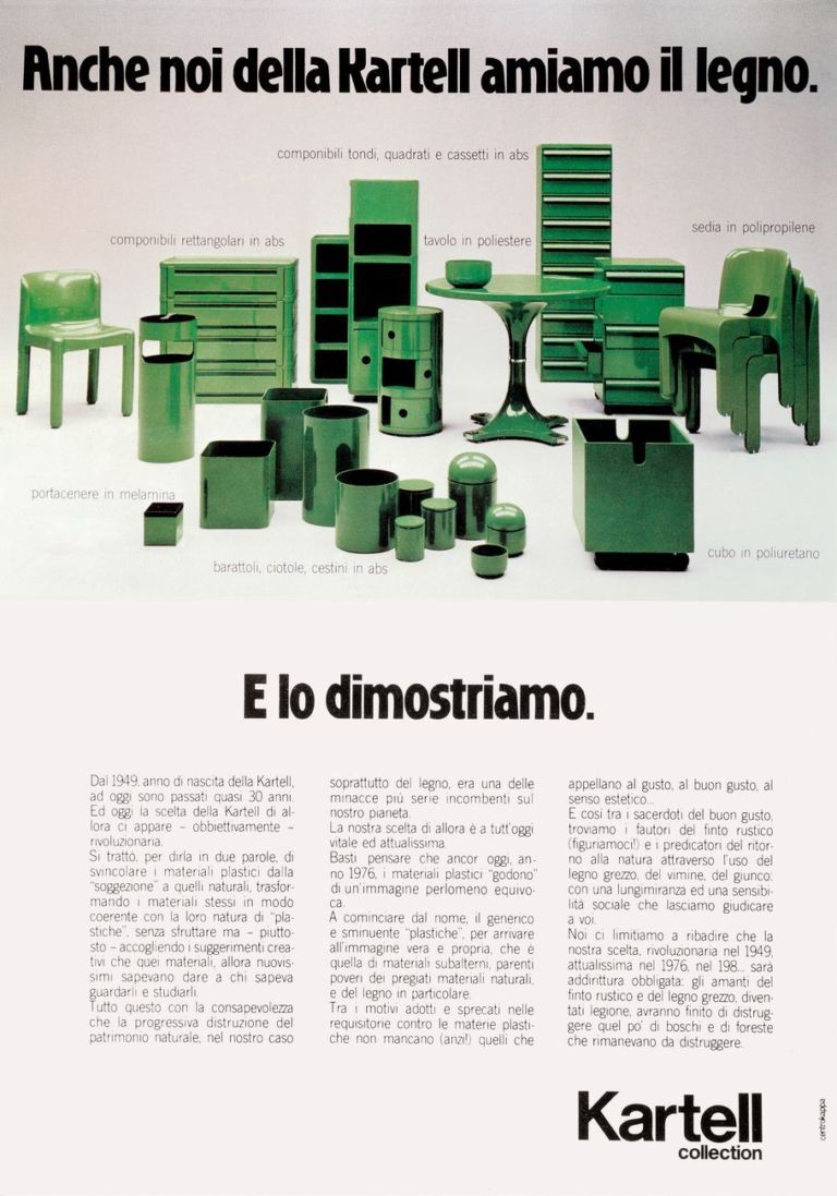 Campagna Kartell by Divisione Habitat, 1977
