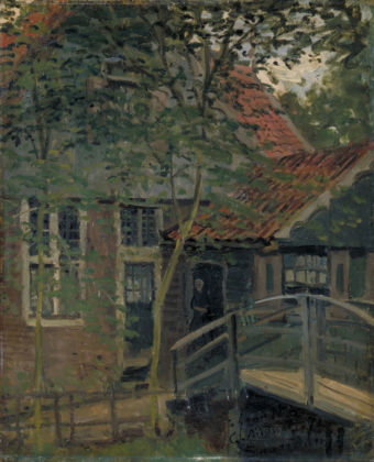 Claude Monet, Passerella a Zaandam, olio su tela, 1871, Musée des Ursulines, Mâcon