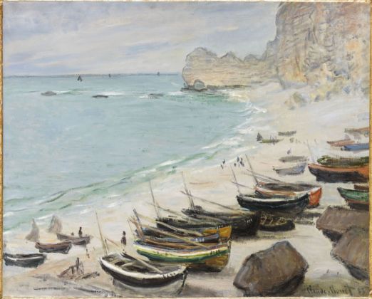 Claude Monet, Étretat, 1864 ca. Collection Association Peindre en Normandie, Caen