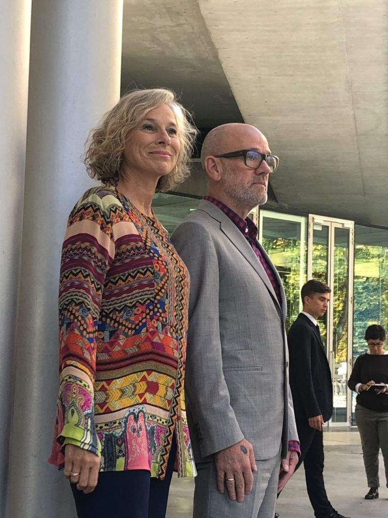 Giovanna Melandri e Michael Stipe, Roma, Maxxi, 2019