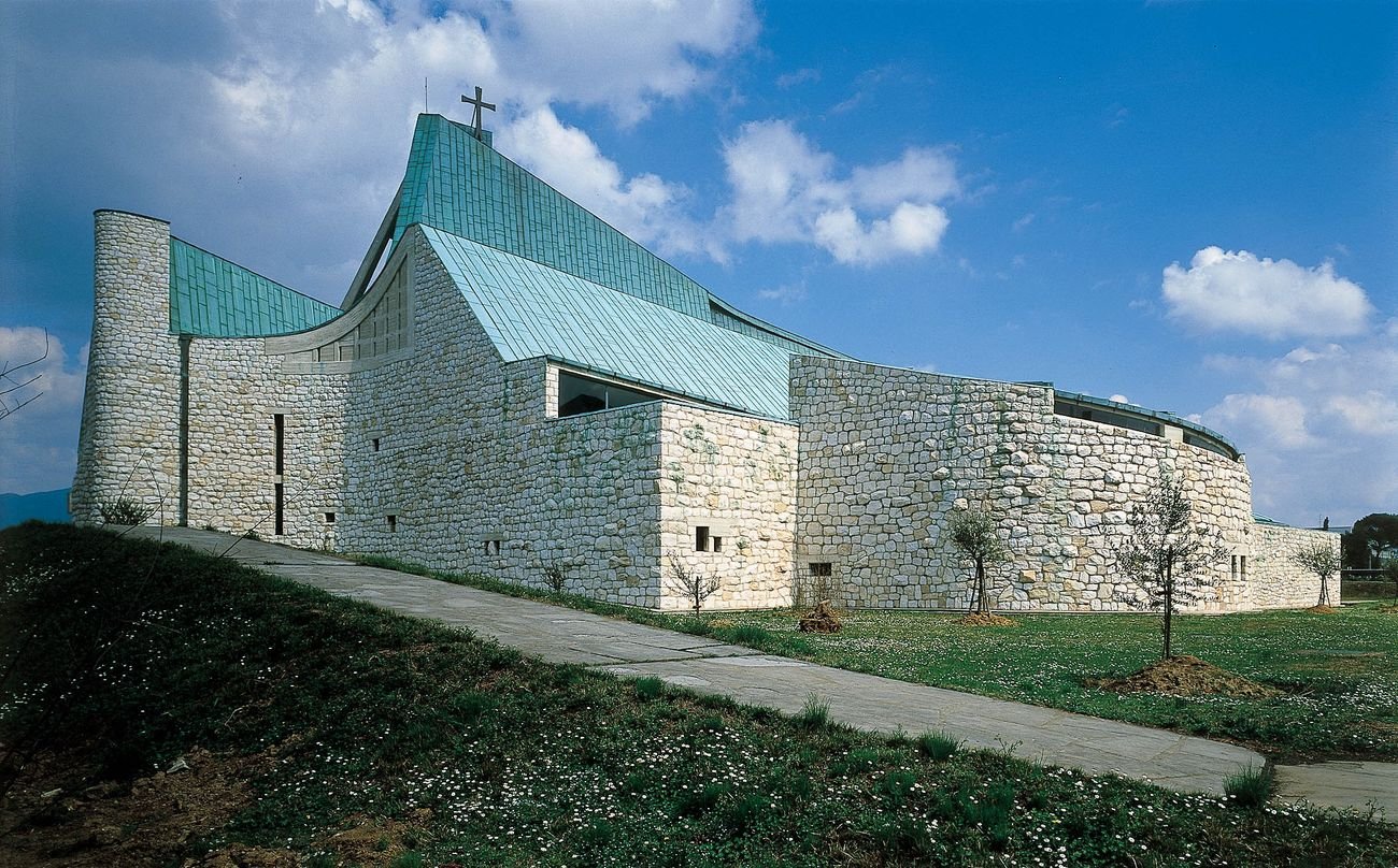 Giovanni Michelucci, Chiesa di San Giovanni Battista detta dell'Autostrada, Firenze. Photo Grazia Sgrilli. Courtesy Archivio Fondazione Giovanni Michelucci