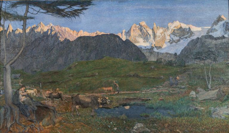 Giovanni Segantini, La vita (Il Trittico della natura), 1896-1899, olio su tela, Giovanni Segantini Museum, St. Moritz © Museo Segantini, St. Moritz, photo FotoFlury