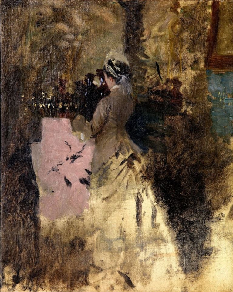 Giuseppe De Nittis, Fra i paraventi, Pescara, collezione privata