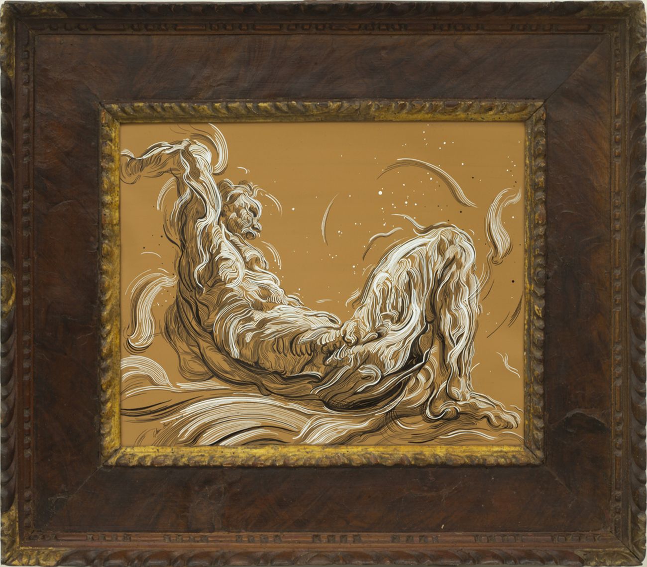 Glenn Brown, Drawing 4 (after Delacroix), 2019 © Glenn Brown. Photo StudioPoe. Courtesy Galerie Max Hetzler, Parigi Berlino