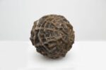 Jay Heikes, Minor Planet, 2017. Cast bronze, lignum vitae 22 x 22 x 22 cm. Courtesy Jay Heikes and Federica Schiavo Gallery