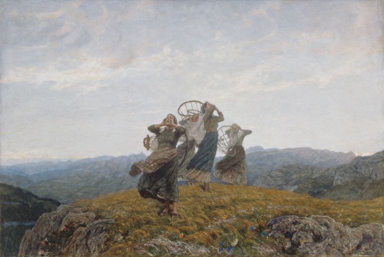 Luigi Rossi, Il canto dell’aurora, 1910 12, olio su tela, 125.7 x 187.5 cm. MASI Lugano, Collezione Città di Lugano