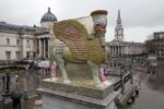 Michael Rakowitz, The invisible enemy should not exist (Lamassu) (Il nemico invisibile non dovrebbe esistere – Lamassu), 2018, veduta dell’installazione, Trafalgar Square, London, 2018. Photo Gautier DeBlonde. Courtesy l’artista, l’Ufficio del Sindaco di Londra e Castello di Rivoli Museo d’Arte Contemporanea, Rivoli-Torino