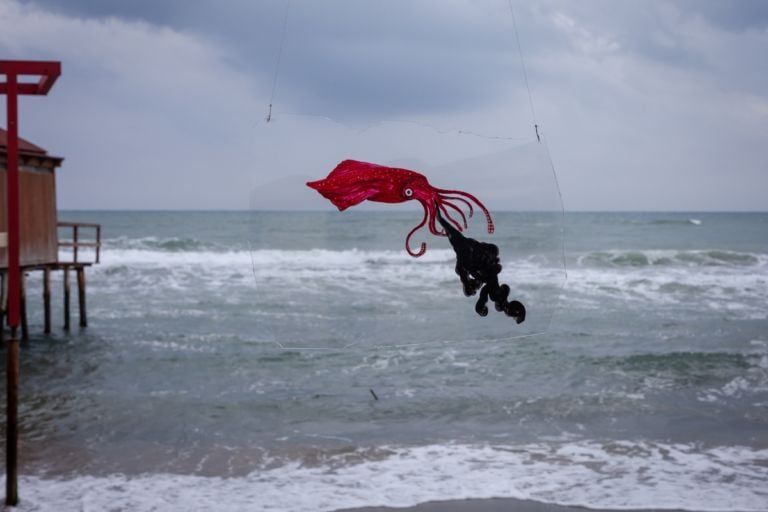 Massimo Saverio Ruiu, Cabine d'artista Abbi cura, SBA Sporting Beach Arte, ph Paolo Darra