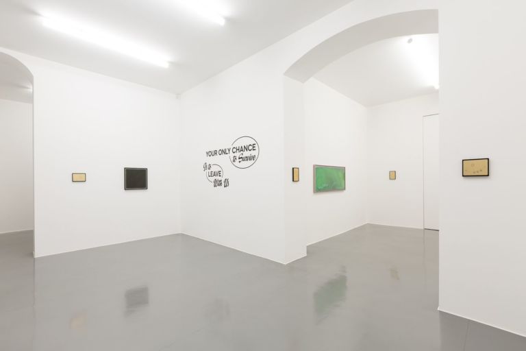 Mishka Henner. Your only chance to survive i s to leave with us. Installation view at Galleria Bianconi, Milano 2019. Photo T. Doria
