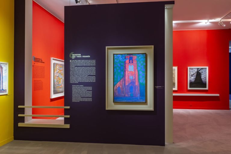 Mondrian figuratif. Exhibition view at Musée Marmottan Monet, Parigi 2019. Photo © Christian Baraja SLB