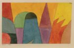 Paul Klee, Mit d. mauve Dreieck, 1914, Franz Marc Museum, Dauerleihgabe aus Privatbesitz, Aus der Sammlung Rudolf Ibach, Foto Antje Zeis Loi Medienzentrum Wuppertal