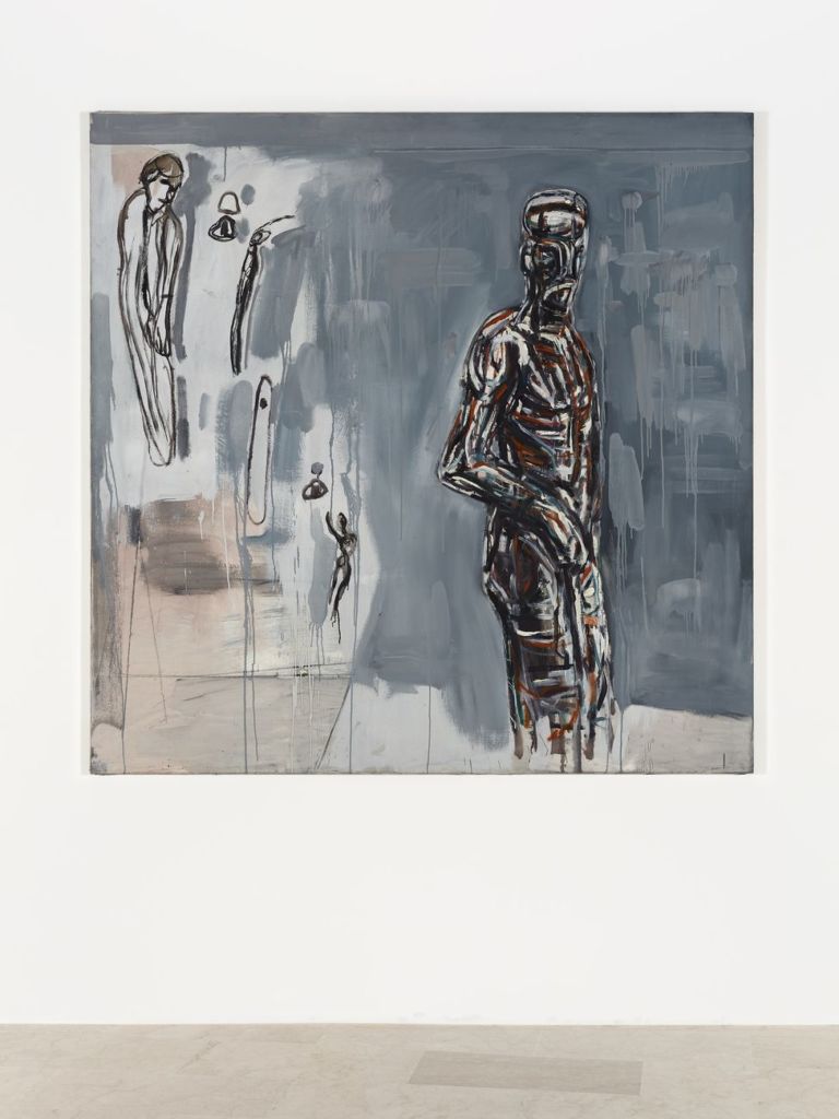 Piero Manai, Figura, 1985, olio su tela, cm.190x190, Courtesy P420 & CAR DRDE, Bologna. Photo Carlo Favero