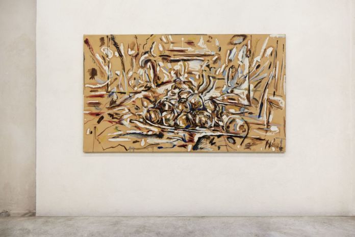 Piero Manai, Natura Morta, 1983, olio su carta intelata, cm.140x240, Courtesy CAR DRDE & P420, Bologna. Photo Carlo Favero Piero Manai, Natura Morta, 1983, olio su carta intelata, cm.140x240, Courtesy CAR DRDE & P420, Bologna. Photo Carlo Favero