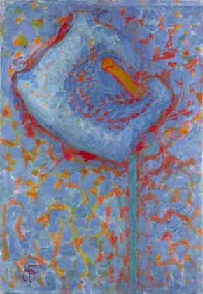 Piet Mondrian, Arum – fiore blu, 1908-09 © Kunstmuseum Den Haag, L’Aja