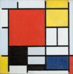 Piet Mondrian, Composizione con grande piano rosso, giallo, nero, grigio e blu, 1921 © Kunstmuseum Den Haag, L’Aja