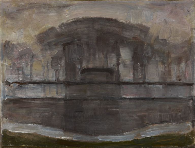 Piet Mondrian, La fattoria Geinrust nella nebbia, 1906-07 © Kunstmuseum Den Haag, L’Aja