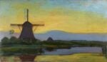 Piet Mondrian, Mulino nel crepuscolo, 1907-08 ca. © Kunstmuseum Den Haag, L’Aja