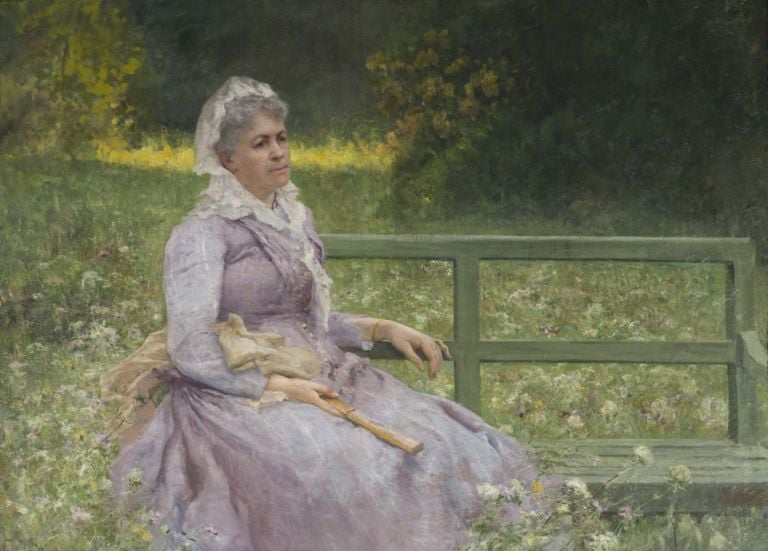 Pompeo Mariani, Mia madre in giardino, 1892. Galleria d’Arte Moderna, Milano