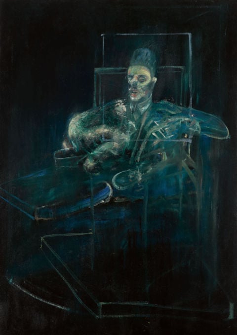 Property from the Brooklyn Museum Sold to Support Museum Collections Francis Bacon Pope Oil on canvas 77⅛ by 55⅞ in. 195.9 by 141.9 cm. Executed circa 1958. Estimate 68 million. Courtesy Sotheby’s 1 Francis Bacon