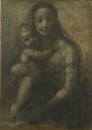 Raffaello, Cartone per la Madonna Mackintosh. British Museum, Londra