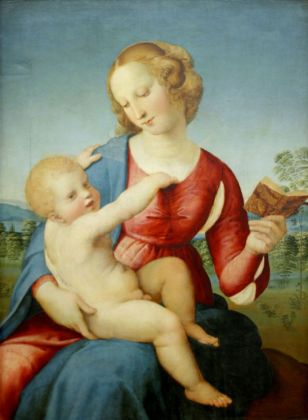 Raffaello Sanzio, Madonna Colonna. Staatliche Museen, Gemäldegalerie, Berlino