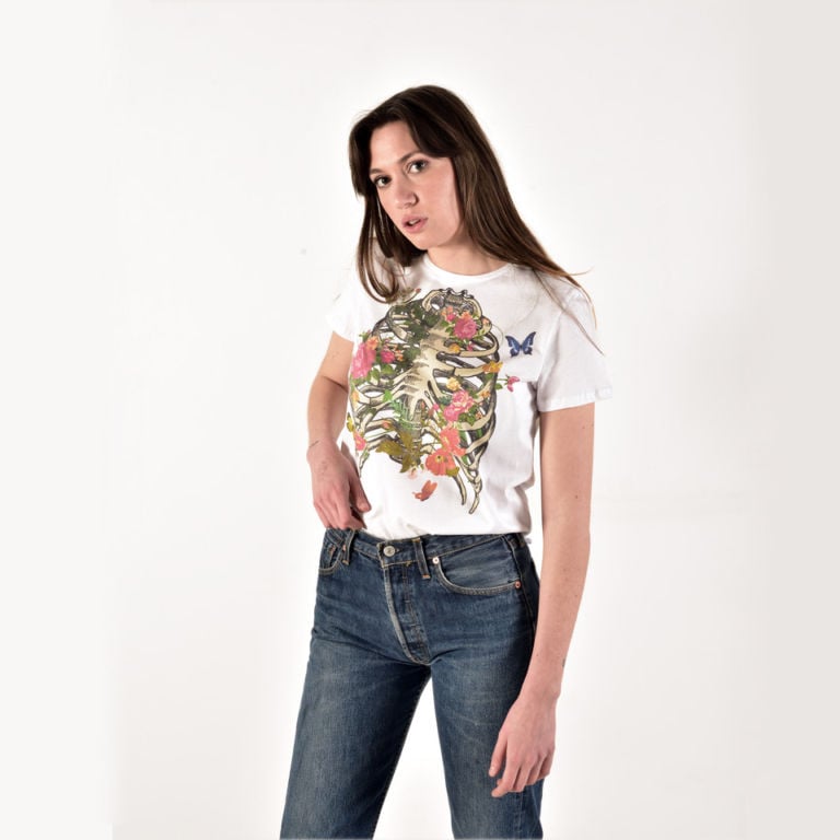 Sep t shirt Spring donna bianca