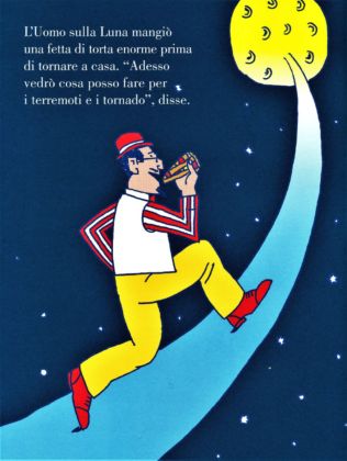 Seymour Chwast, L'uomo sulla Luna (Corraini Edizioni, 2019)