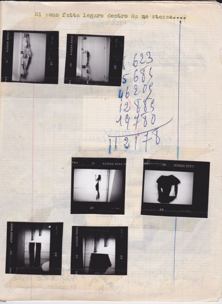 Sissi, Pagine di diario, 1995 in progress, collage, china, acrilico, foto, dimensioni variabili. Courtesy dell’artista