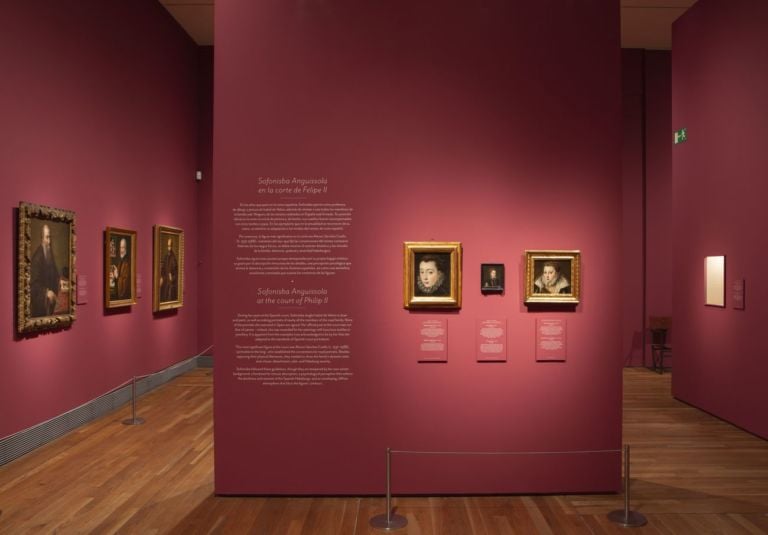 Sofonisba Anguissola & Lavinia Fontana. Exhibition view at Museo del Prado, Madrid 2019