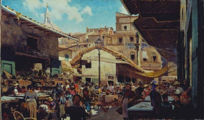 Telemaco Signorini, Mercato vecchio, 1882 83
