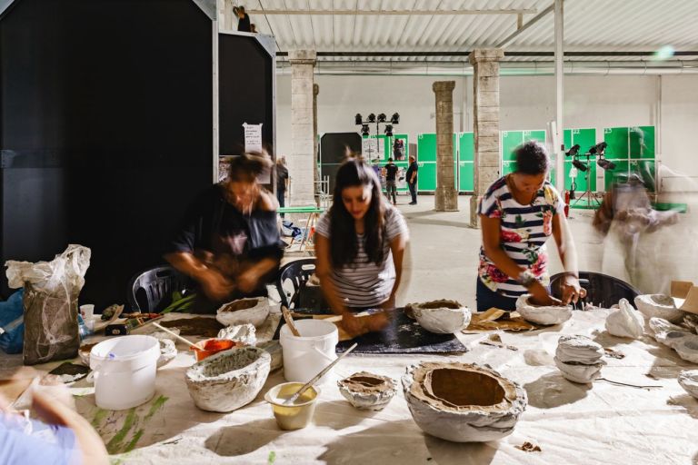 The Land of Cockaigne _ Il paese della Cuccagna. Exhibition view at Cava Paradiso, Matera 2019. Photo Pierangelo Laterza