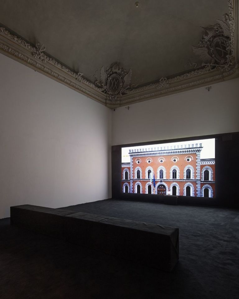 Yuri Ancarani, San Vittore, 2018. Installation view at Castello di Rivoli Museo d'Arte Contemporanea. Photo Antonio Maniscalco. Courtesy Castello di Rivoli Museo d'Arte Contemporanea, Rivoli-Torino