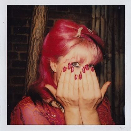 Zandra Rhodes with Pink Hair Pink Nails. Archived by ‘Zandra With A Zee’ Documentary about Zandra