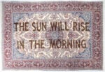 Loredana Longo, Carpet # 30 - The sun will rise in the morning 2019 burning on Ravar carpet, 300x200 cm © Loredana Longo courtesy Sahrai Milano/London , Galleria Francesco Pantaleone Palermo/MIlan