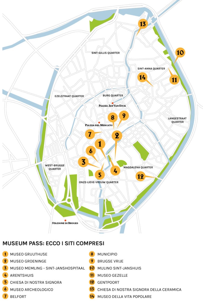 Mappa di Bruges (c) Artribune Magazine