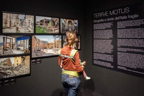 La mostra Terrae Motus allestita a palazzo Acito 