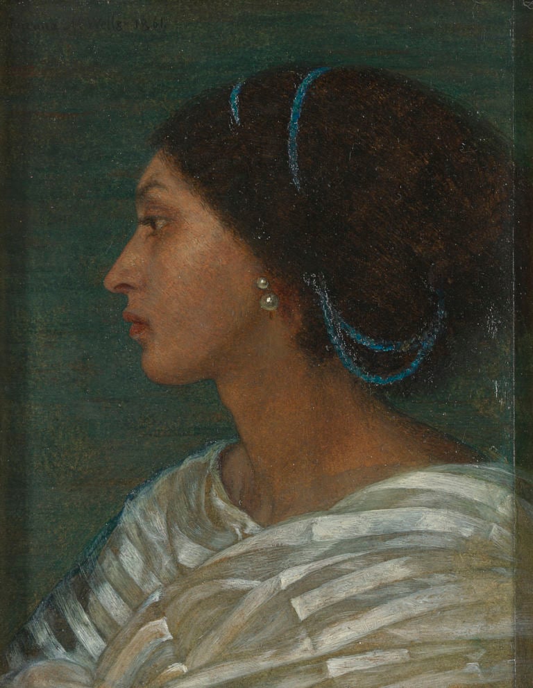 Study of Fanny Eaton by Joanna Wells, 1861. Yale Center for British Art, Paul Mellon Fund;