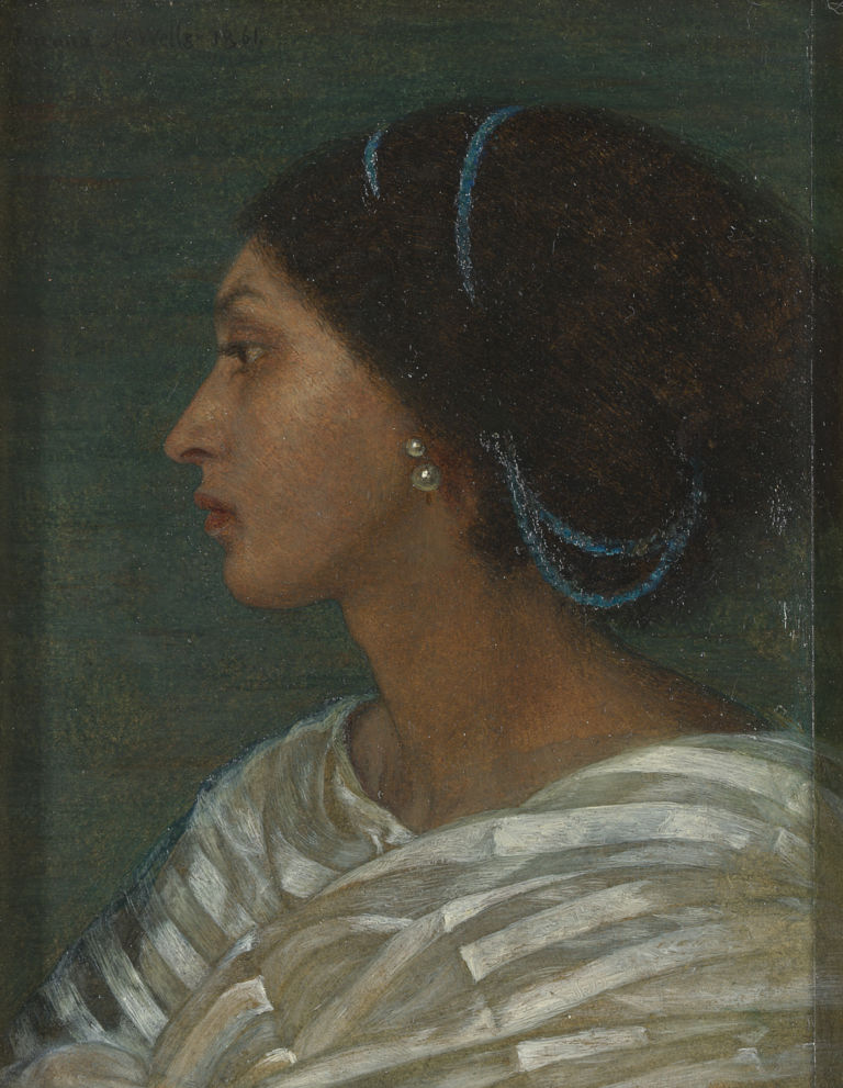 Study of Fanny Eaton by Joanna Wells, 1861. Yale Center for British Art, Paul Mellon Fund;