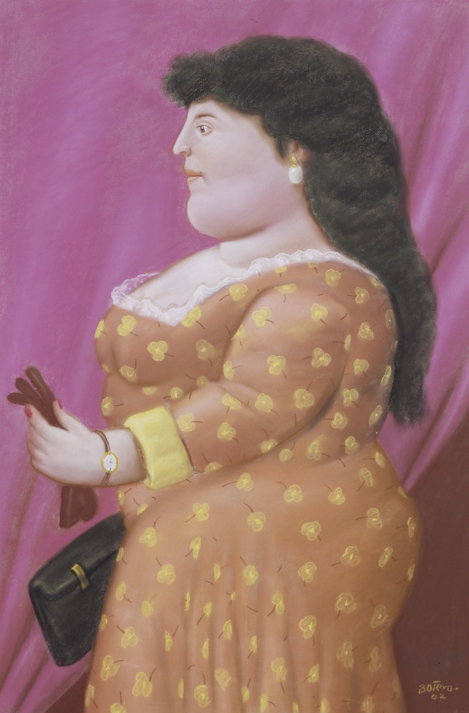 Fernando Botero Femme, 2002 Pastello su carta