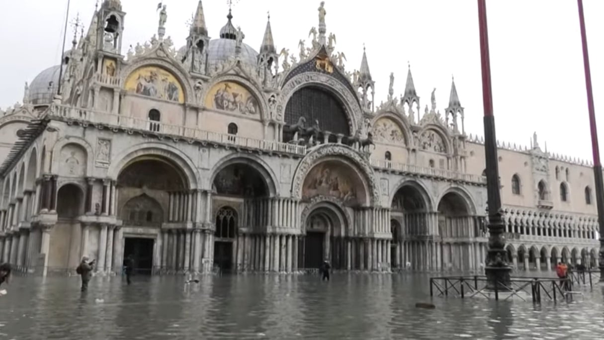Venice with high water