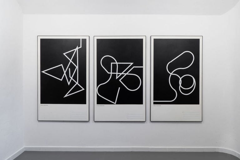 Piero Mottola - Stimoli Modificabili S-SC-C, 1992, gomma calamitata su pannelli metallici verniciati