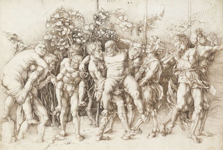 Albrecht Dürer, Bacchanal mit Silen, 1494 © Albertina, Vienna
