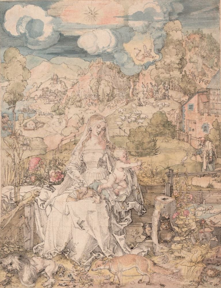 Albrecht Dürer, Maria mit den vielen Tieren, 1506 ca. © Albertina, Vienna