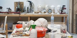 Antonio Guiotto. Senza titolo con didascalia 2. Installation view at Musei Civici di Bassano del Grappa, 2019