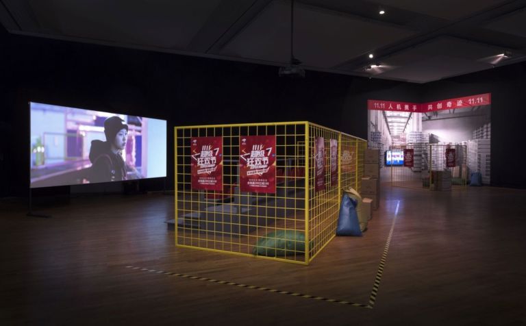 Cao Fei, Asia One, 2018. Installation view at Kulturforum, Nationalgalerie – Staatliche Museen zu Berlin, 2019 © Cao Fei - Sprüth Magers & Vitamin Creative Space. Photo David von Becker