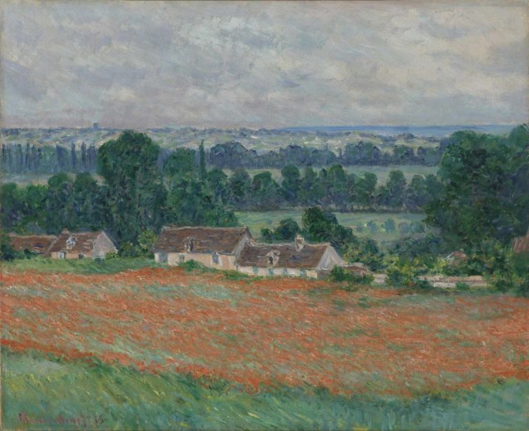 Claude Monet, Campo di papaveri, Giverny, 1885. Collection of Mr. and Mrs. Paul Mellon