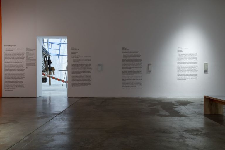 Colored People Time. Banal Presents. Installation view at ICA Institute of Contemporary Art, University of Pennsylvania, 2019. Photo Constance Mensh