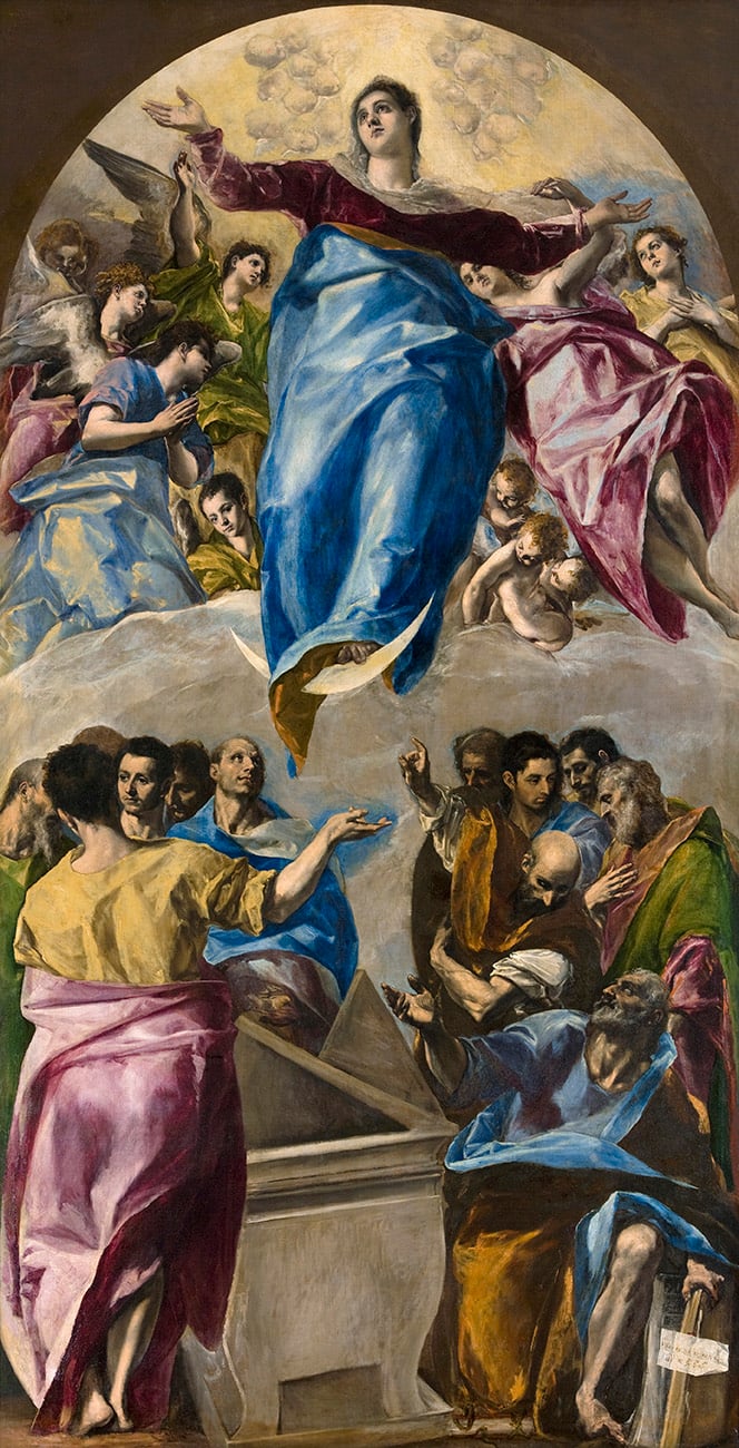 El Greco, l’Assunzione della Vergine, 1577-1579, olio su tela, 403,2 × 211,8 cm. Chicago, The Art Institute of Chicago, dono di Nancy Atwood Sprague in memoria di Albert Arnold Sprague, 1906. Photo © Art Institute of Chicago, Dist. RMN-Grand Palais / image The Art Institute of Chicago